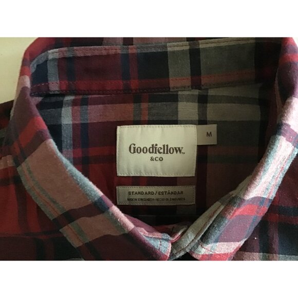 GOODIELLOW- MEN CHECKED 97% COTTON SHIRT SIZE MEDIUM - Picture 3 of 6